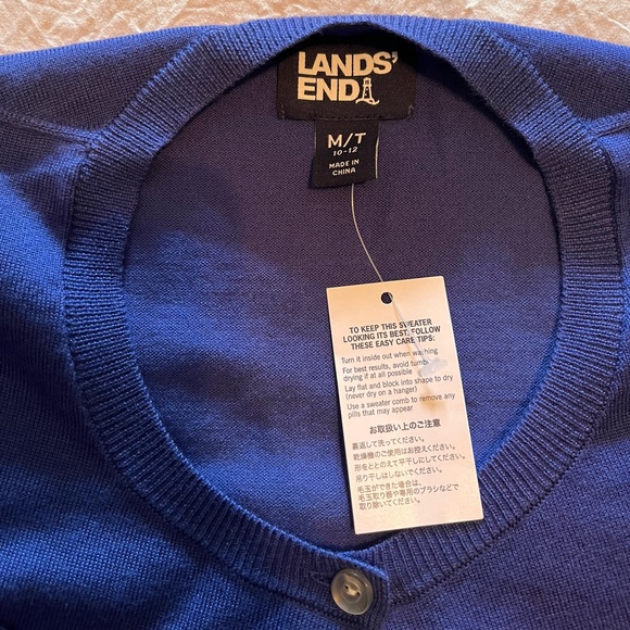 Land’s End Blue Cardigan Sweater - Picture 6 of 6